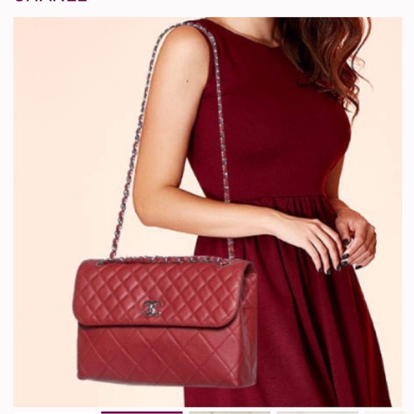 CHANEL Quilted Lambskin JUMBO CLASSIC Business BAG - Picture 4 of 16